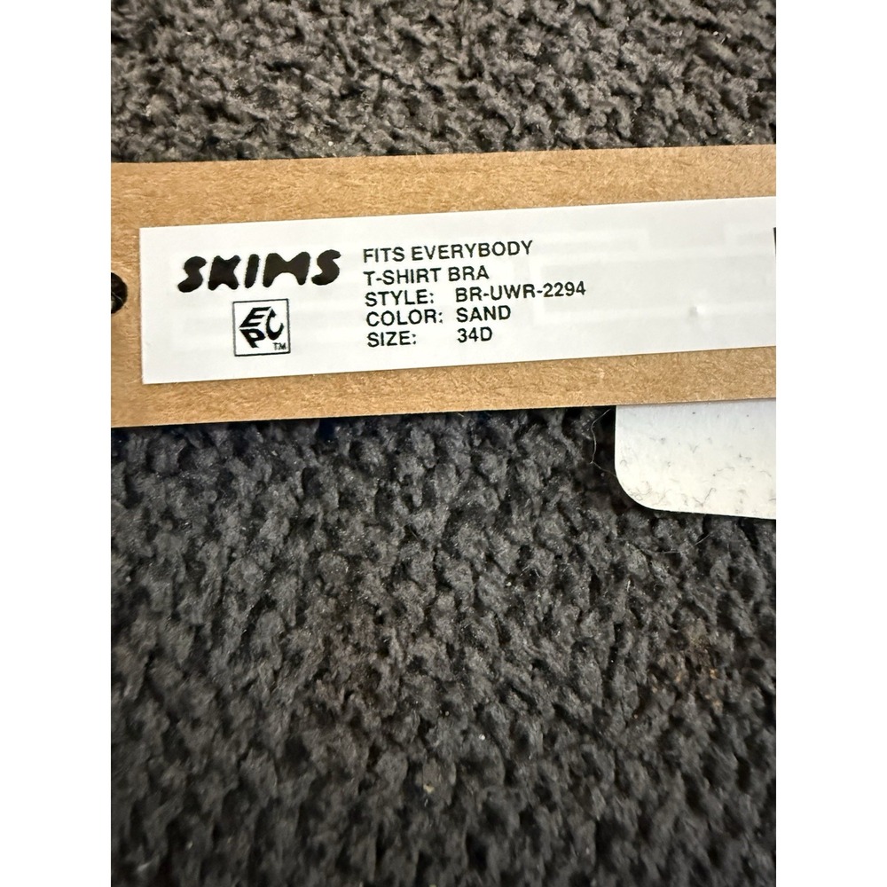 Skims Fits Everybody Tshirt Bra - Sand - NWT - 34d - Picture 5 of 5